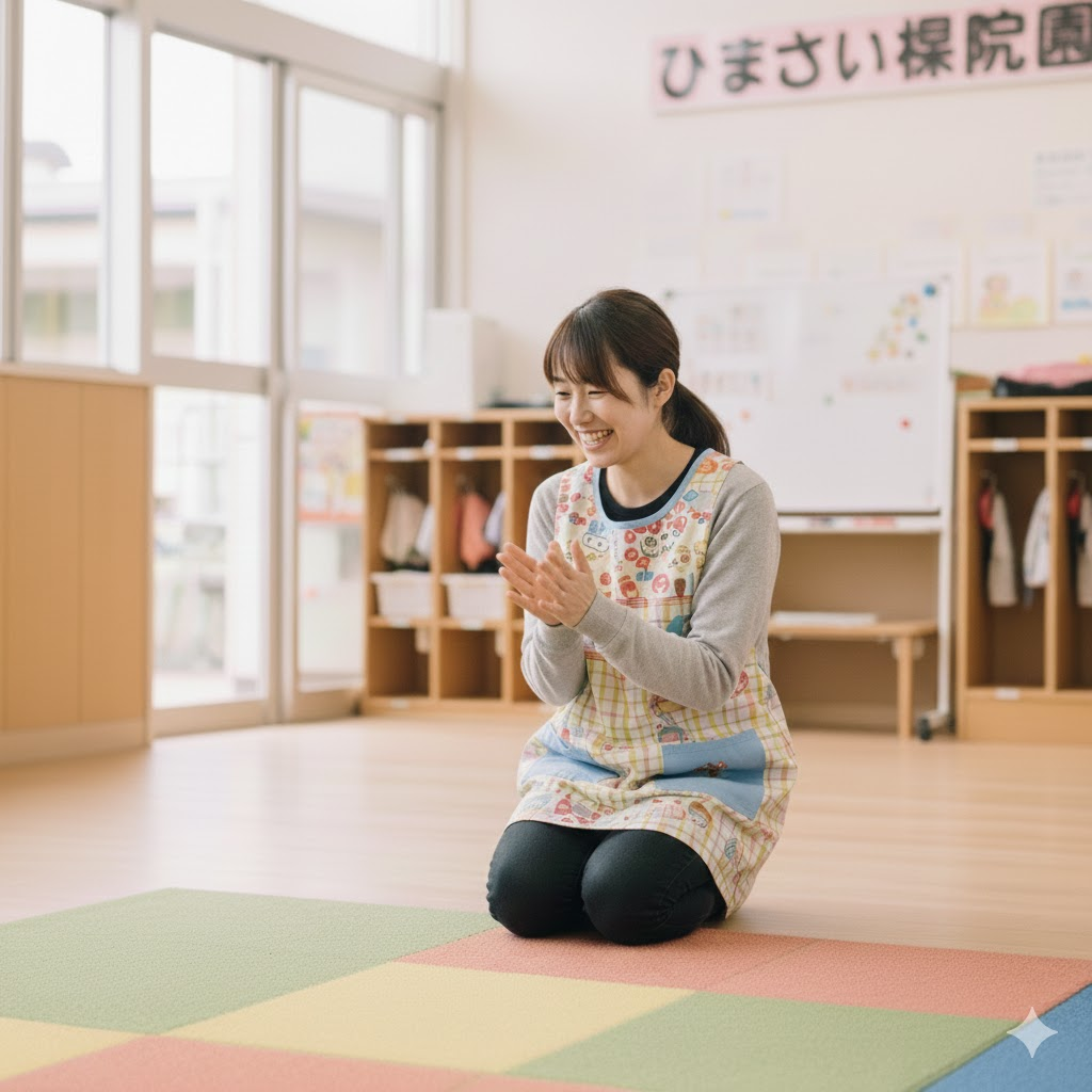 笑顔で信頼感のある保育士のイメージ