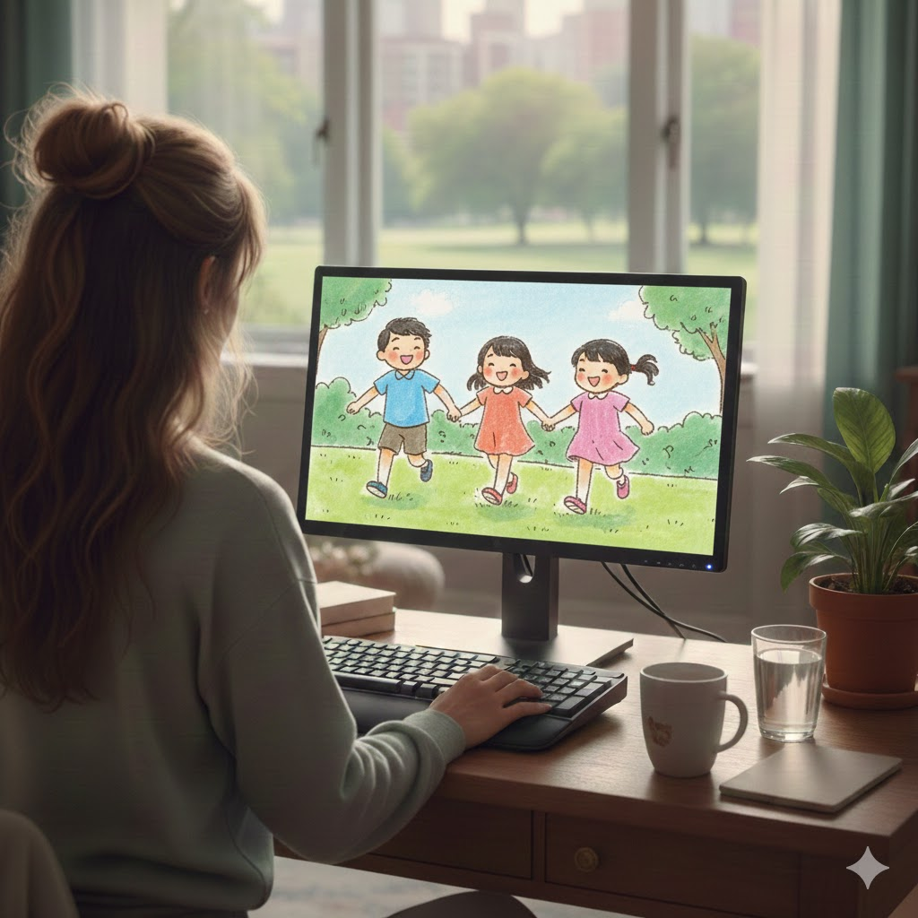 保育系在宅ワークのイメージ