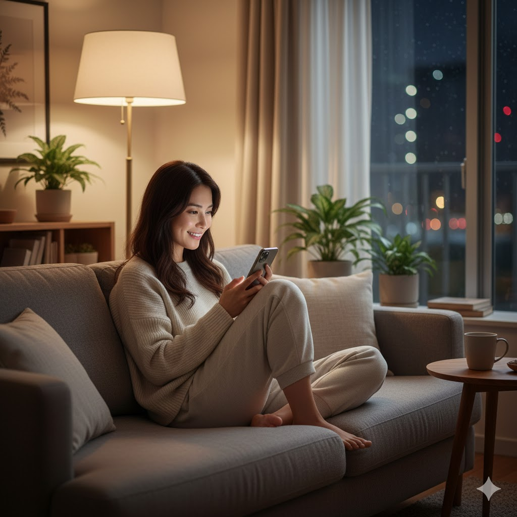 自宅で登録するイメージ