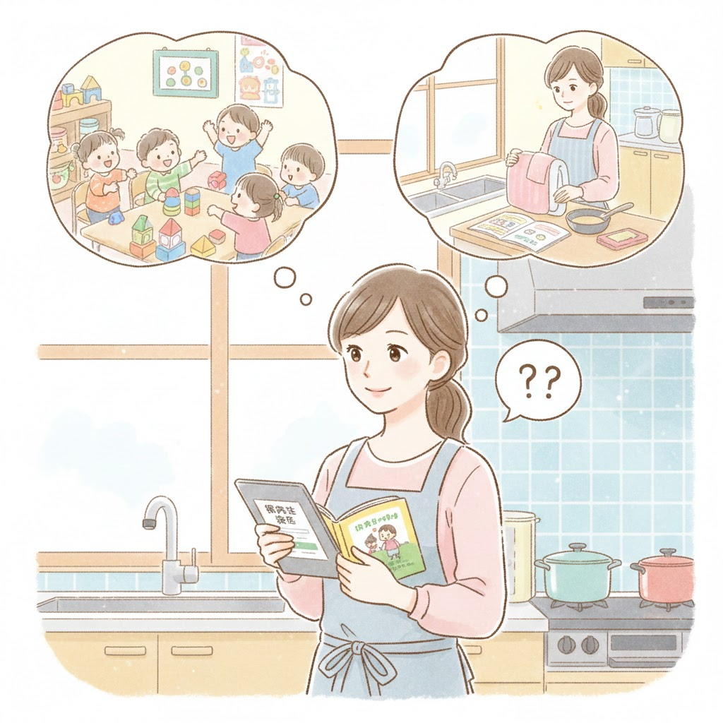 保育士試験を受けようか迷う人の画像